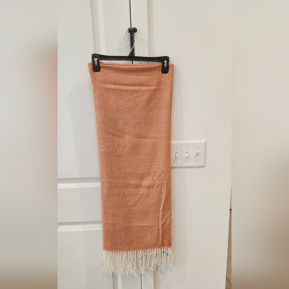 Elegant Tan Fringe Skirt